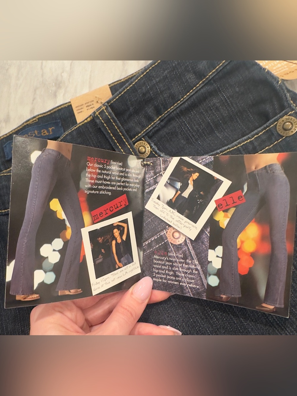 NWT Jeanstar Womens Y2K Extra Low Rise Bijoux Skinny Jeans Size 10 Stretch - Picture 7 of 13